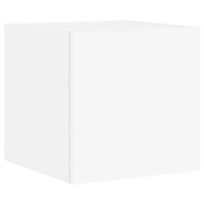 Prolenta Premium -  Meuble TV mural avec lumières LED blanc 30,5x35x30 cm