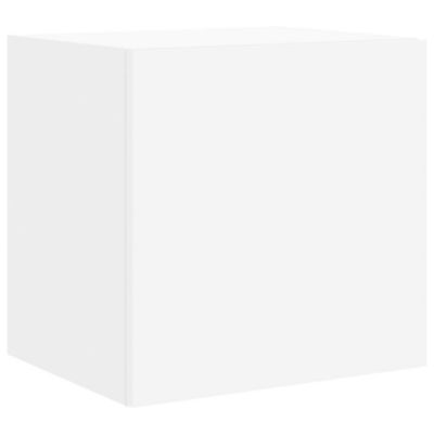 Prolenta Premium -  Meuble TV mural avec lumières LED blanc 40,5x35x40 cm