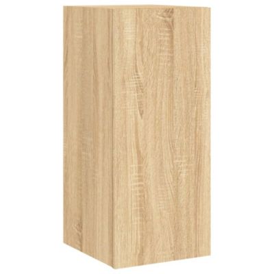 Prolenta Premium -  Meuble TV mural avec lumières LED chêne sonoma 30,5x35x70 cm