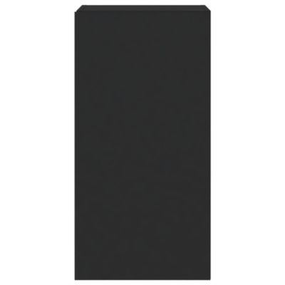 Prolenta Premium -  Meuble TV mural avec lumières LED noir 40,5x35x80 cm
