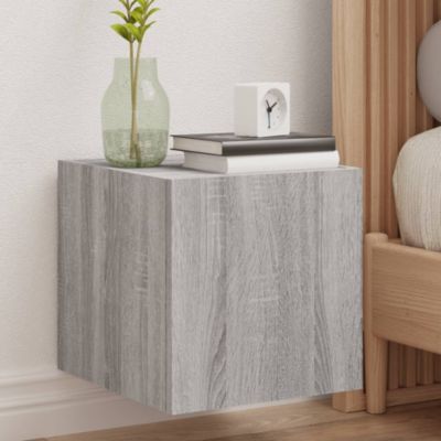 Prolenta Premium -  Meuble TV mural avec lumières LED sonoma gris 30,5x35x30 cm