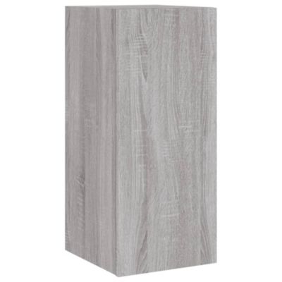 Prolenta Premium -  Meuble TV mural avec lumières LED sonoma gris 30,5x35x70 cm