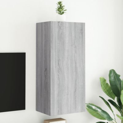Prolenta Premium -  Meuble TV mural sonoma gris 40,5x30x90 cm bois d'ingénierie