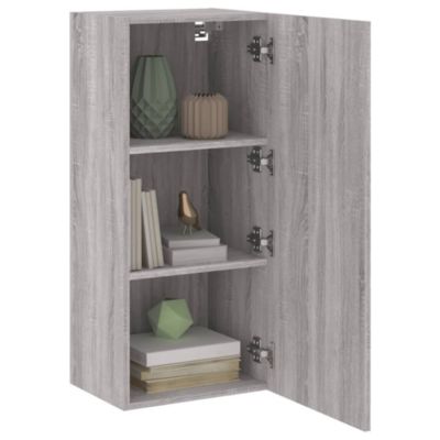 Prolenta Premium -  Meuble TV mural sonoma gris 40,5x30x90 cm bois d'ingénierie