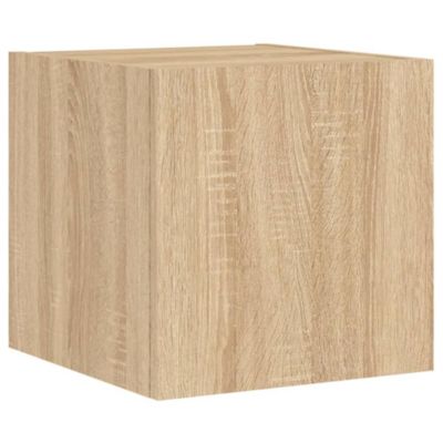 Prolenta Premium -  Meuble TV muraux 6 pcs avec lumières LED chêne sonoma