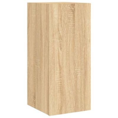 Prolenta Premium -  Meuble TV muraux 6 pcs avec lumières LED chêne sonoma
