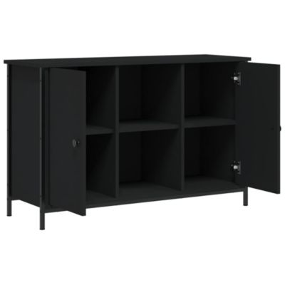 Prolenta Premium -  Meuble TV noir 100x35x65 cm bois d'ingénierie
