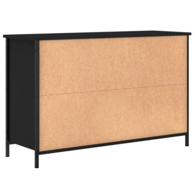 Prolenta Premium -  Meuble TV noir 100x35x65 cm bois d'ingénierie