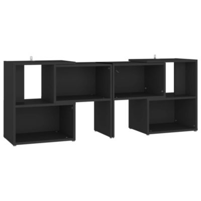 Prolenta Premium -  Meuble TV Noir 104x30x52 cm Bois d'ingénierie