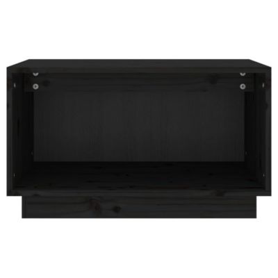 Prolenta Premium -  Meuble TV Noir 60x35x35 cm Bois de pin massif