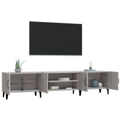 Prolenta Premium -  Meuble TV sonoma gris 180x31,5x40 cm bois d'ingénierie