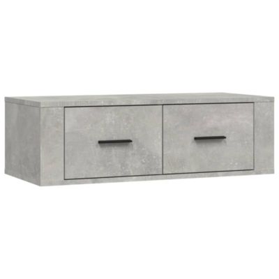 Prolenta Premium -  Meuble TV suspendu Gris béton 80x36x25 cm Bois d'ingénierie