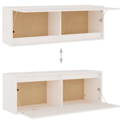 Prolenta Premium -  Meubles TV 3 pcs Blanc Bois massif de pin