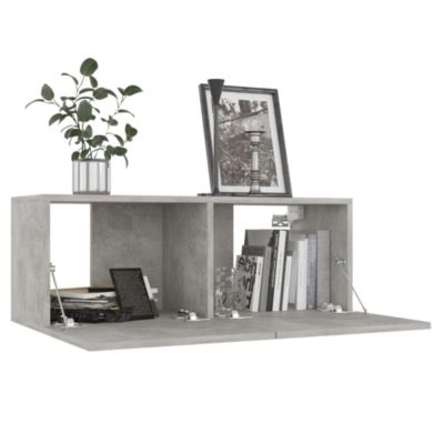 Prolenta Premium -  Meubles TV 4 pcs Gris béton 80x30x30 cm Bois d'ingénierie