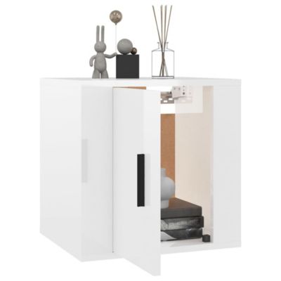Prolenta Premium -  Meubles TV muraux 2 pcs Blanc brillant 40x34,5x40 cm