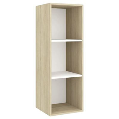 Prolenta Premium -  Meubles TV muraux 2 pcs Blanc et chêne sonoma Bois d'ingénierie