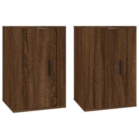 Prolenta Premium -  Meubles TV muraux 2 pcs Chêne marron 40x34,5x60 cm