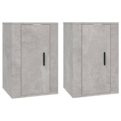 Prolenta Premium -  Meubles TV muraux 2 pcs Gris béton 40x34,5x60 cm