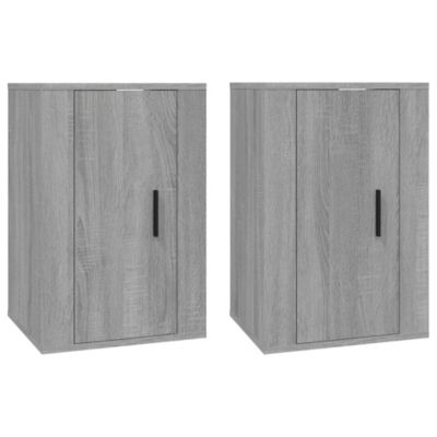 Prolenta Premium -  Meubles TV muraux 2 pcs Sonoma gris 40x34,5x60 cm