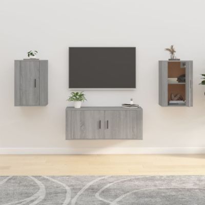 Prolenta Premium -  Meubles TV muraux 2 pcs Sonoma gris 40x34,5x60 cm