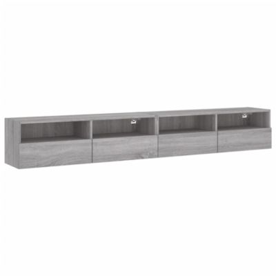 Prolenta Premium -  Meubles TV muraux 2pcs sonoma gris 100x30x30 cm bois ingénierie