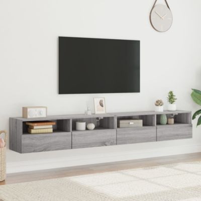 Prolenta Premium -  Meubles TV muraux 2pcs sonoma gris 100x30x30 cm bois ingénierie