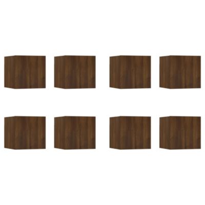 Prolenta Premium -  Meubles TV muraux 8 pcs Chêne marron 30,5x30x30 cm