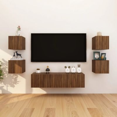 Prolenta Premium -  Meubles TV muraux 8 pcs Chêne marron 30,5x30x30 cm