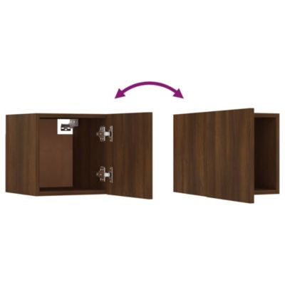 Prolenta Premium -  Meubles TV muraux 8 pcs Chêne marron 30,5x30x30 cm
