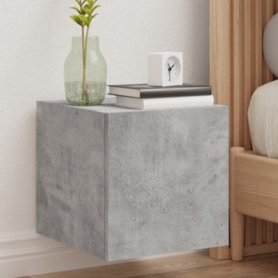 Prolenta Premium -  Meubles TV muraux et lumières LED 2pcs gris béton 30,5x35x30 cm