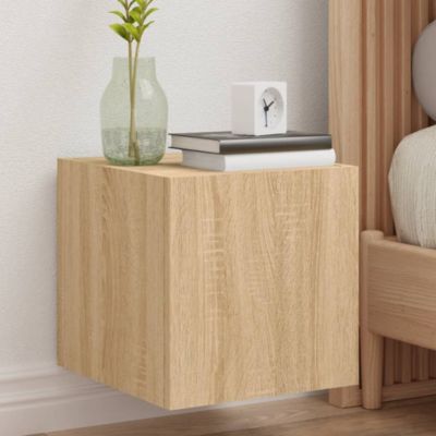 Prolenta Premium -  Meubles TV muraux lumières LED 2 pcs chêne sonoma 30,5x35x30 cm