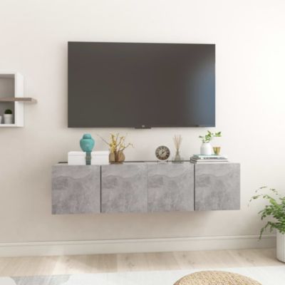 Prolenta Premium -  Meubles TV suspendus 2 pcs Gris béton 60x30x30 cm