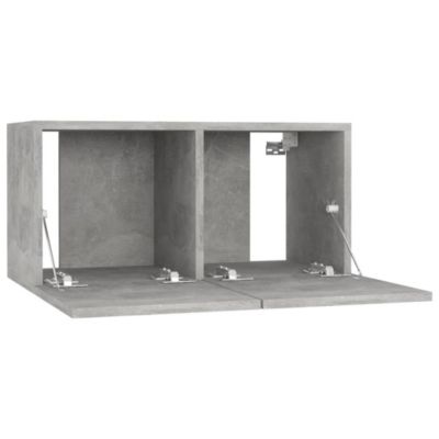 Prolenta Premium -  Meubles TV suspendus 2 pcs Gris béton 60x30x30 cm
