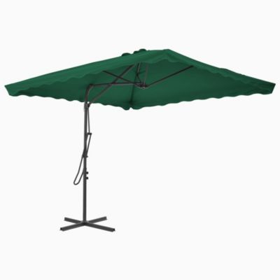 Prolenta Premium -  Parasol d'extérieur avec mât en acier 250x250 cm vert