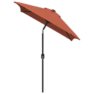 Prolenta Premium -  Parasol d'extérieur avec mât en métal 300x200 cm terre cuite