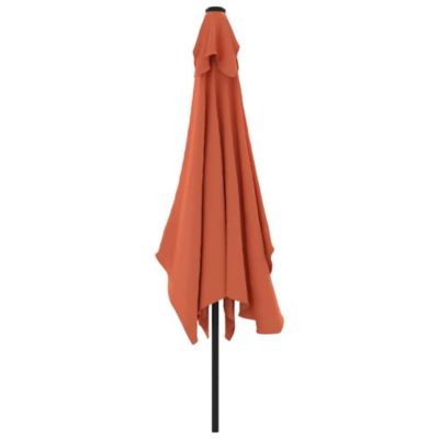 Prolenta Premium -  Parasol d'extérieur avec mât en métal 300x200 cm terre cuite