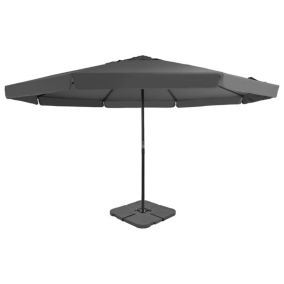 Prolenta Premium -  Parasol de jardin avec base portable anthracite