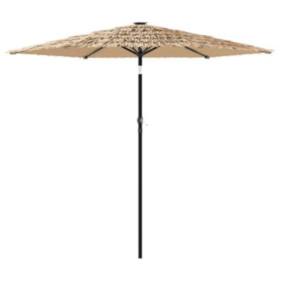 Prolenta Premium -  Parasol de jardin avec mât en acier marron 223x223x213 cm