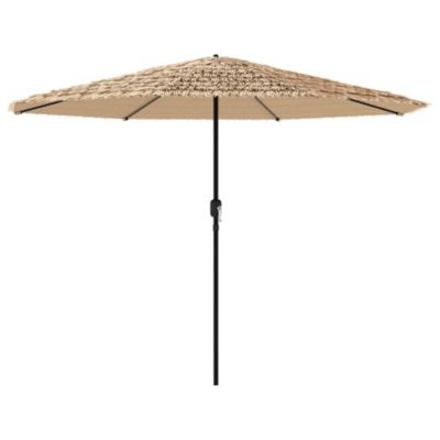 Prolenta Premium -  Parasol de jardin avec mât en acier marron 324x324x247 cm
