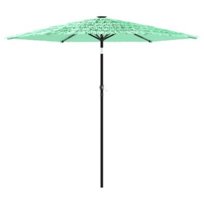 Prolenta Premium -  Parasol de jardin avec mât en acier vert 223x223x213 cm