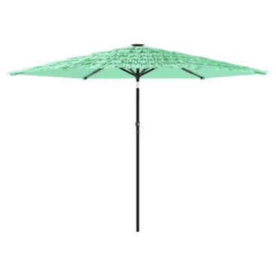 Prolenta Premium -  Parasol de jardin avec mât en acier vert 288x288x225 cm