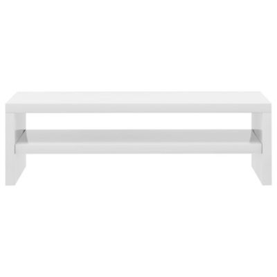 Prolenta Premium -  Support de moniteur Blanc brillant 42x24x13cm Bois d'ingénierie