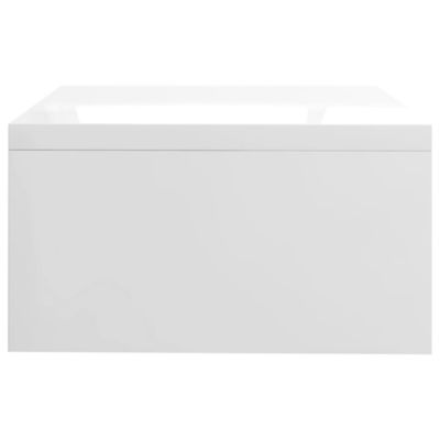 Prolenta Premium -  Support de moniteur Blanc brillant 42x24x13cm Bois d'ingénierie