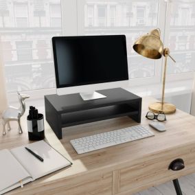 Prolenta Premium -  Support de moniteur Noir 42 x 24 x 13 cm Bois d'ingénierie