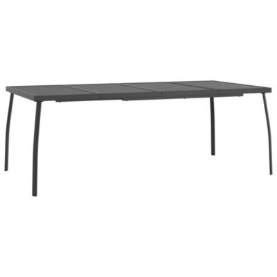 Prolenta Premium -  Table de jardin anthracite 200x100x72 cm Treillis d'acier