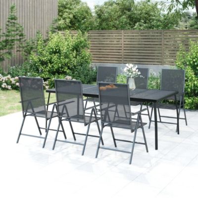 Prolenta Premium -  Table de jardin anthracite 200x100x72 cm Treillis d'acier