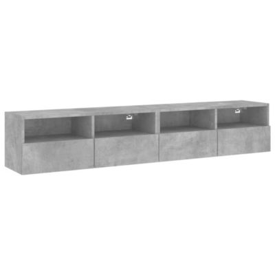 Prolenta Premium -  Unités murales TV 5 pcs gris béton bois d'ingénierie