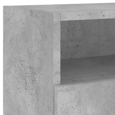 Prolenta Premium -  Unités murales TV 5 pcs gris béton bois d'ingénierie