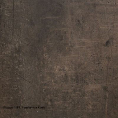 PROLOISIRS Table de jardin Agra, plateau à lames Fundermax hpl - graphite/cave 150/200/250 cm