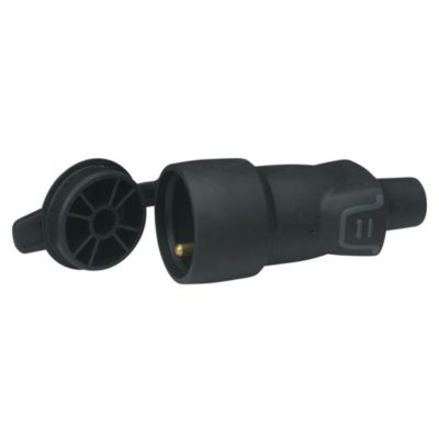 Prolongateur 2P+T - Norme FR - Caoutchouc - Bouchon à vis - LEG050447